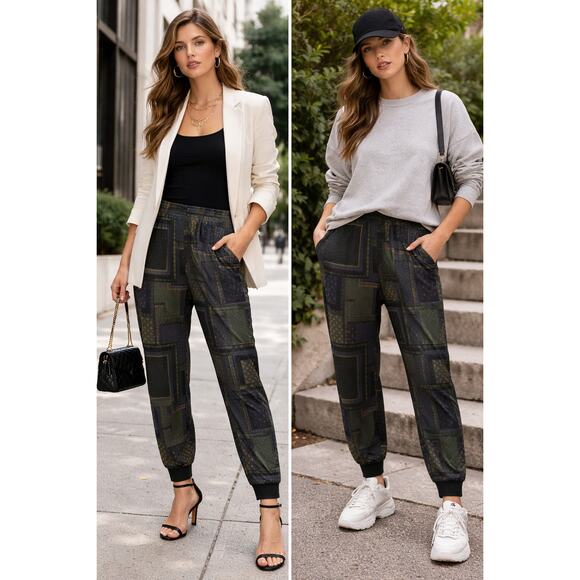 Veronica Beard Pants - Veronica Beard Avamere Patchwork effect track jogger Pants,2 pockets Size 16